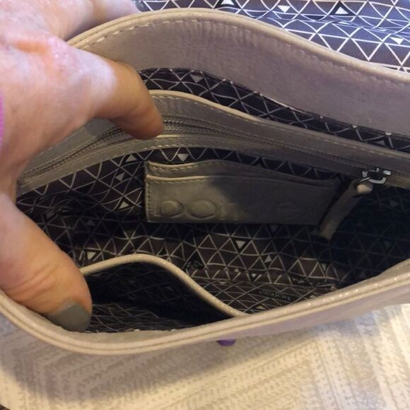 BOTKIER Bone Leather Crossbody Satchel Bag - Picture 6 of 8